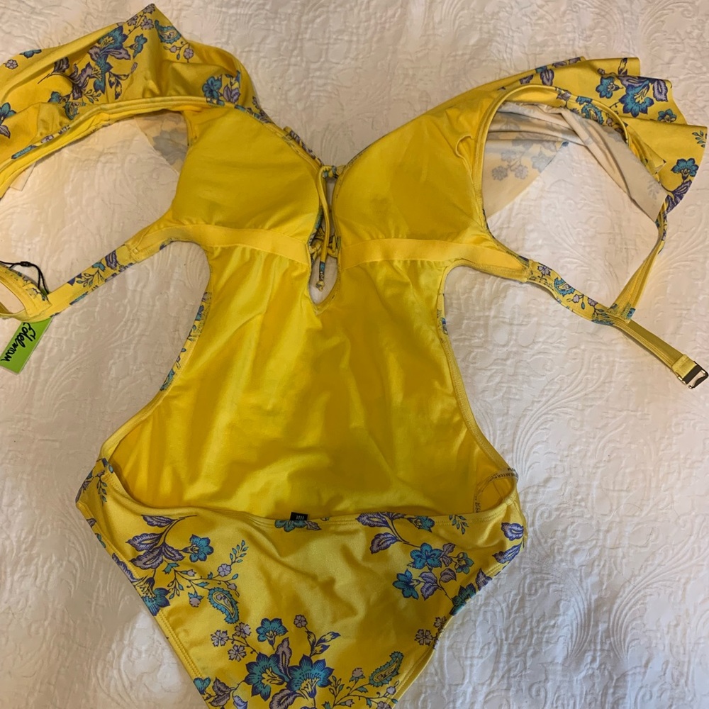 One piece bathing suit.